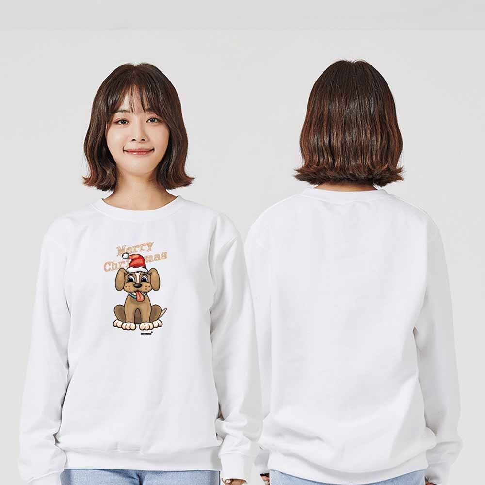 내꺼 크리스마스 성탄절 강아지 맨투맨 후드티