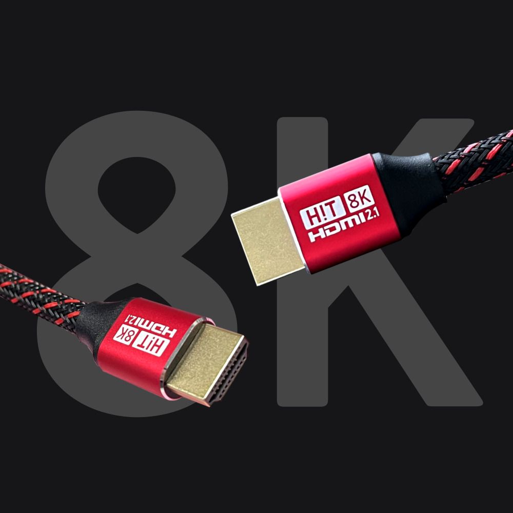 HIT Ultra HDMI 2.1 CABLE 버건디컬러 8K 케이블 5m