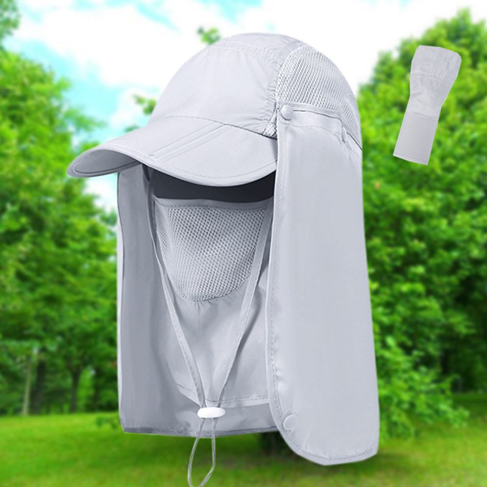 풀커버 롱 모자 쉴드햇 귀달이 탈부착 햇빛가리개 캡 DD-12796