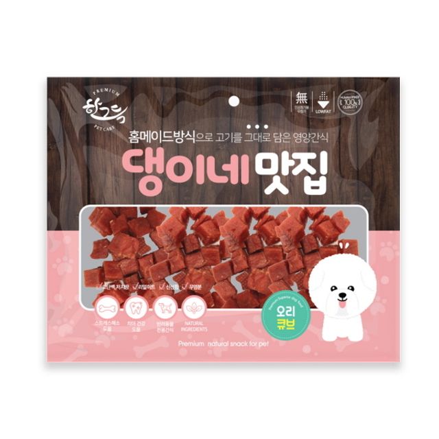 댕이네맛집 오리 큐브 300g 1박스 50개