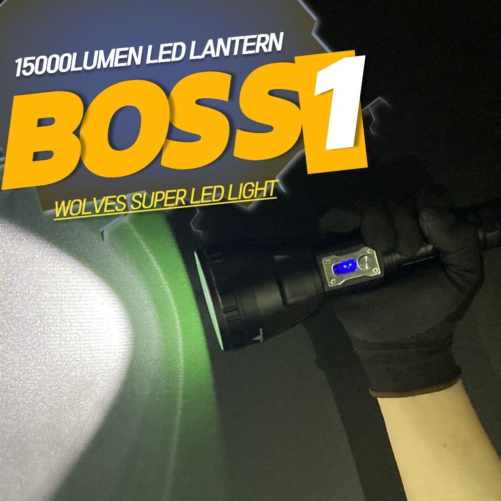 15000루멘 직진성 BOSS1 LED 손전등 본품