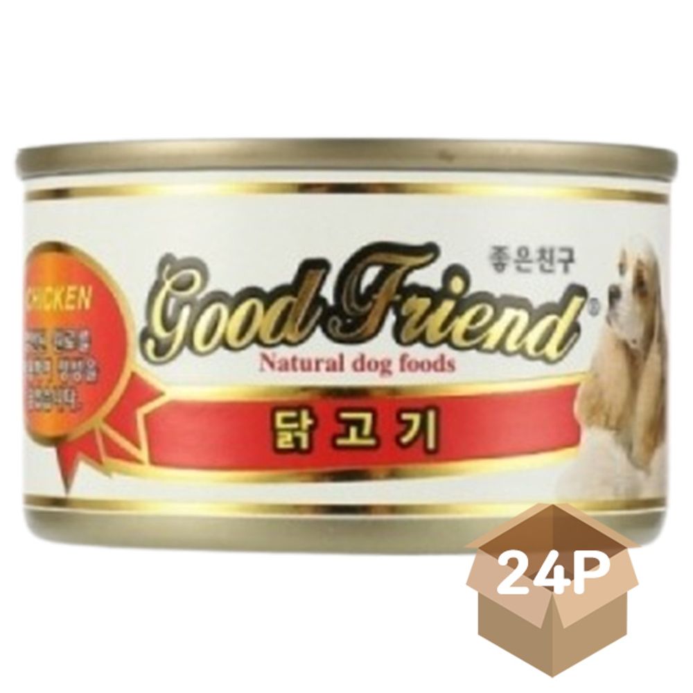 강아지 습식 캔간식 닭고기 100g 24P 통조림 영양