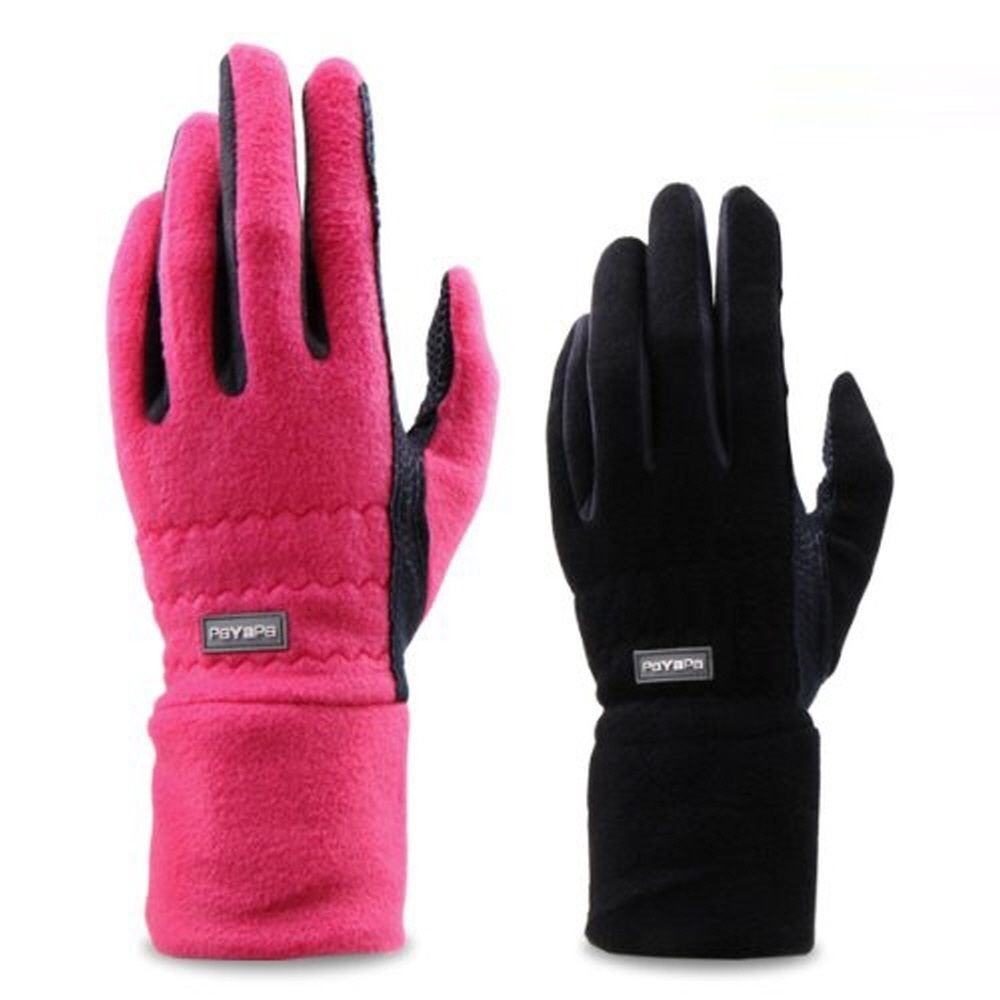 여성 겨울 방한 골프 장갑 스포츠용품 핑크 블랙 컬러