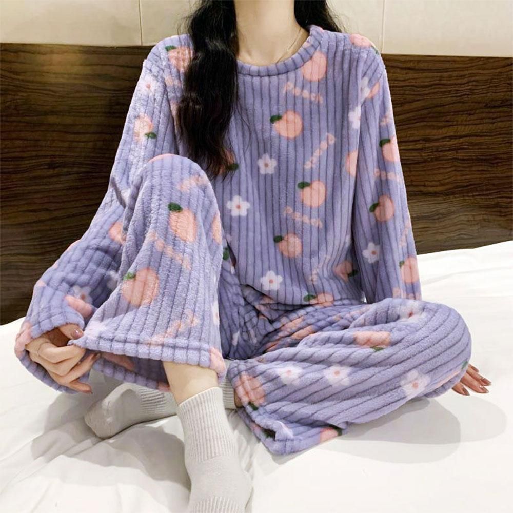 기모 파자마 커플잠옷 수면 바지 잠옷 밍크 세