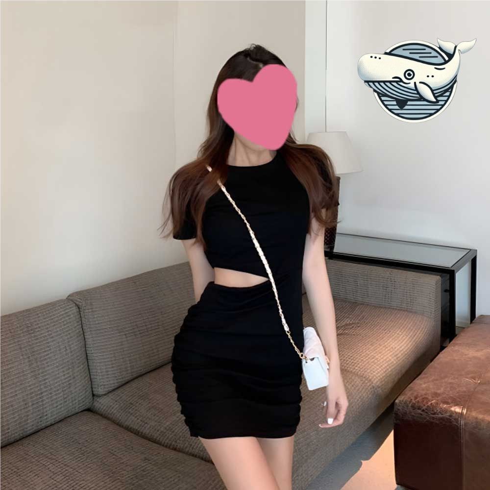 여성 여름 슬림핏 미니 원피스 반팔 세련된