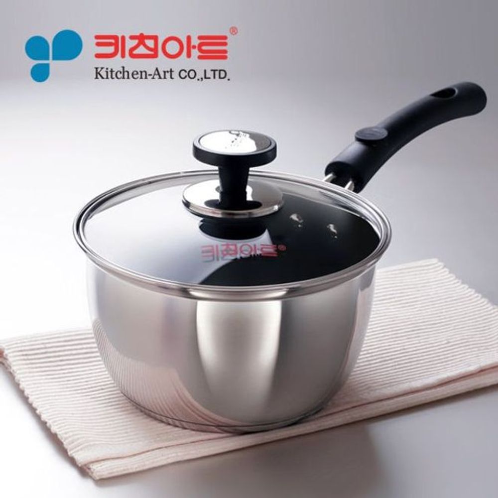 키친아트 냄비 편수 16cm 아티스트 전골 탕 찌개 라면