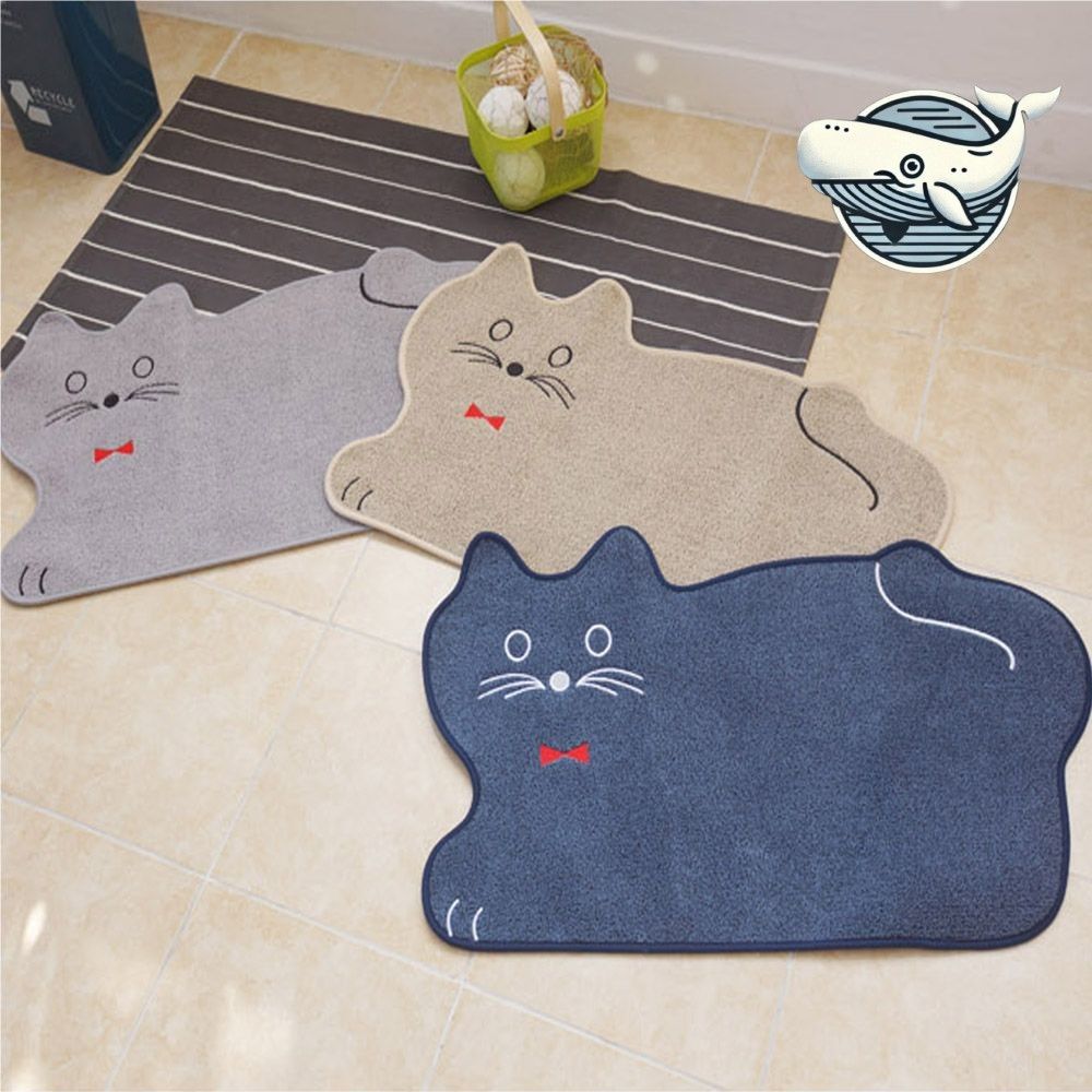 귀여운 고양이 디자인 안전 미끄럼방지 매트