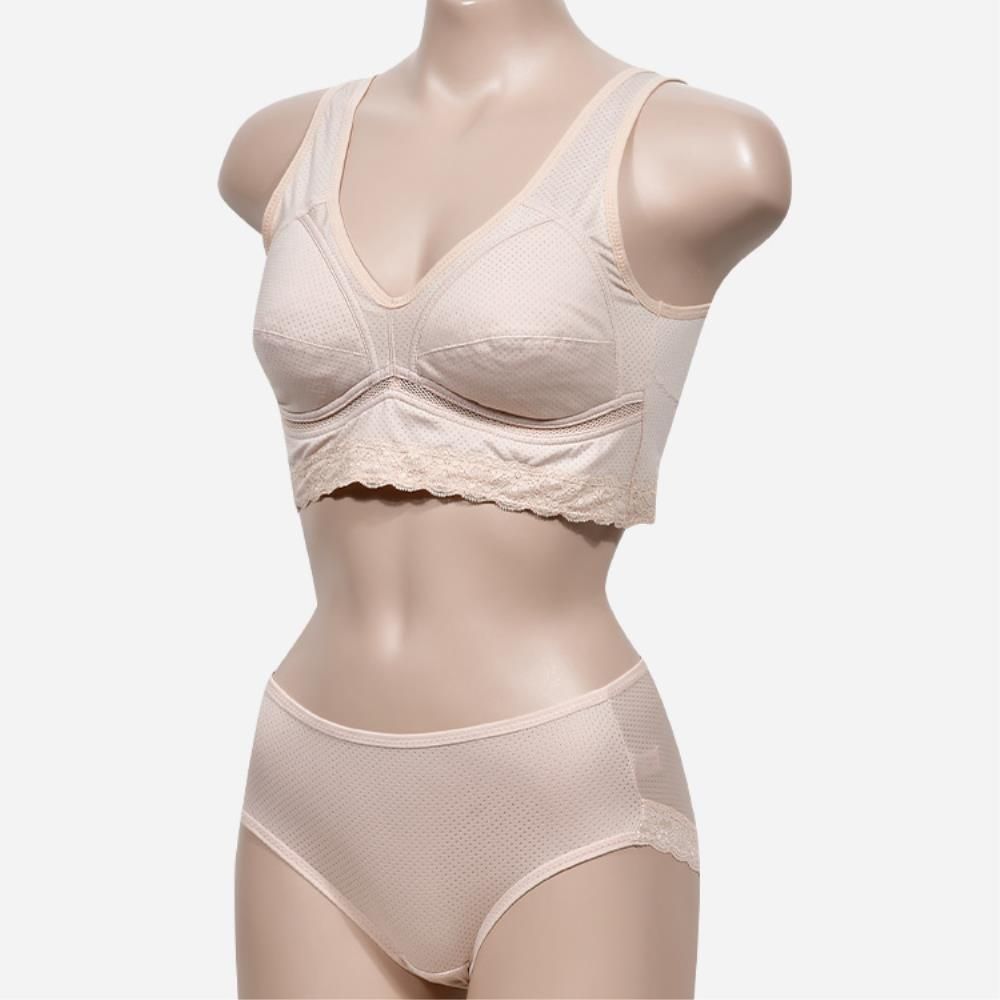 세트 런닝형 브라 여성 언더웨어 팬티 노와이어
