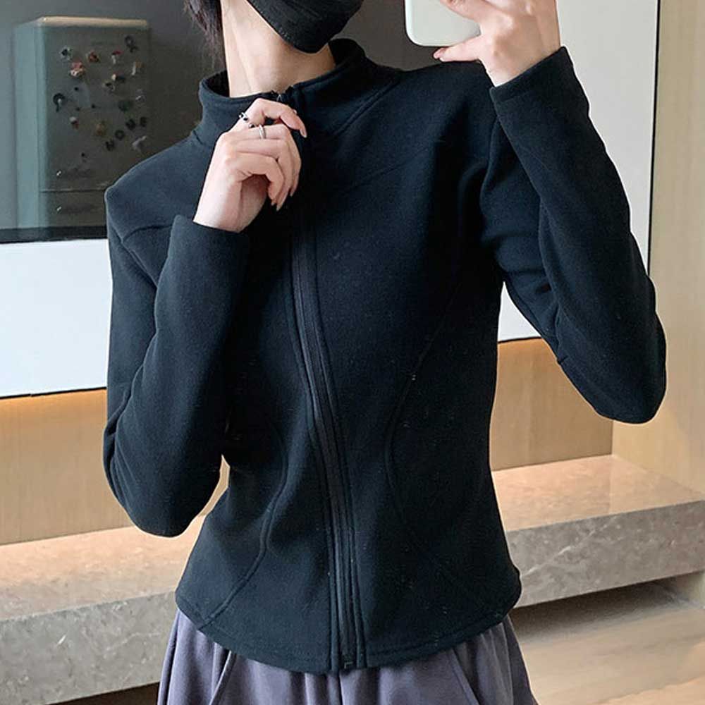 슬림핏 여성 점퍼 플리스 집업자켓 캐주얼 데일리