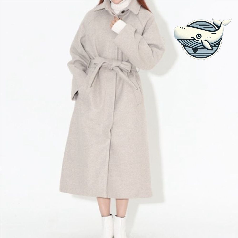 여성 긴팔 코트 점퍼 두 가지 색상 세련된