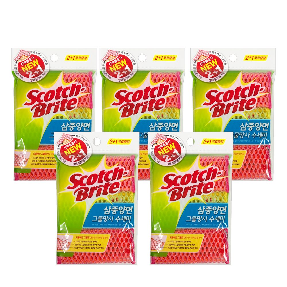 3M 수세미 그물망사 싱크대 주방 세척