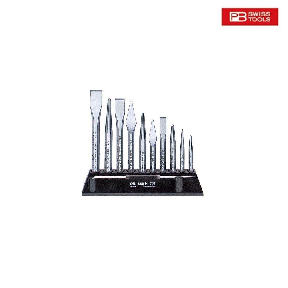 PB펀치 중형치즐세트860H 10PCS 공구 수공구