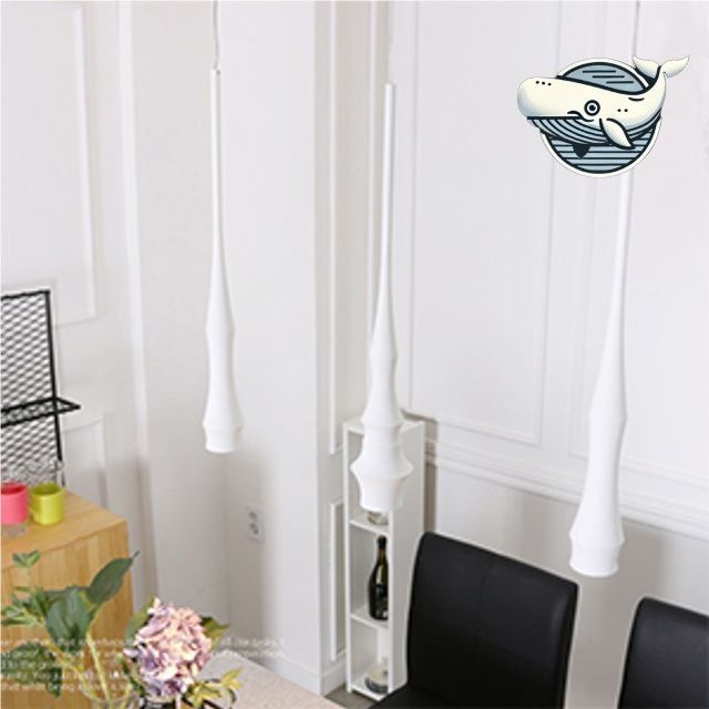 모던 인테리어 LED 팬던트 조명 심플 화이트