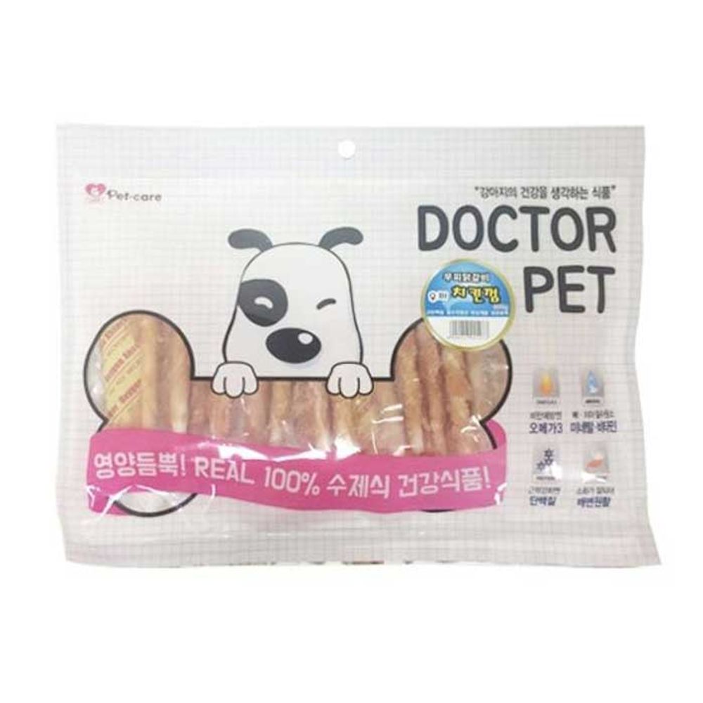 애견간식 닥터펫 우피 치킨껌 300g 10팩 1타
