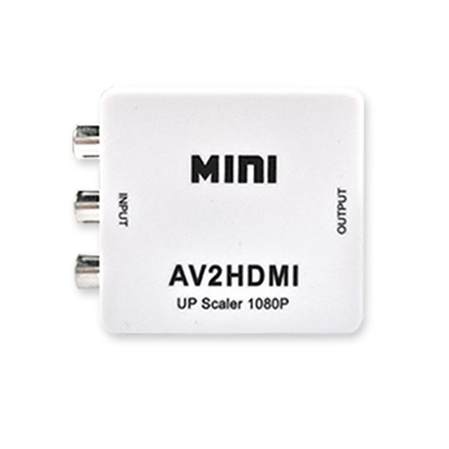 (HD-V03) RCA/AV to HDMI 변환 컨버터 3RCA를 HDMI로