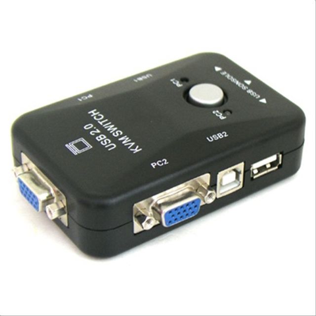 USB KVM 스위치-PC 2대 연결 주변장치 연결 가능 MT-