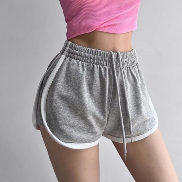 칼라 반바지 여성 기본 캐주얼 데이 여름 운동 바지