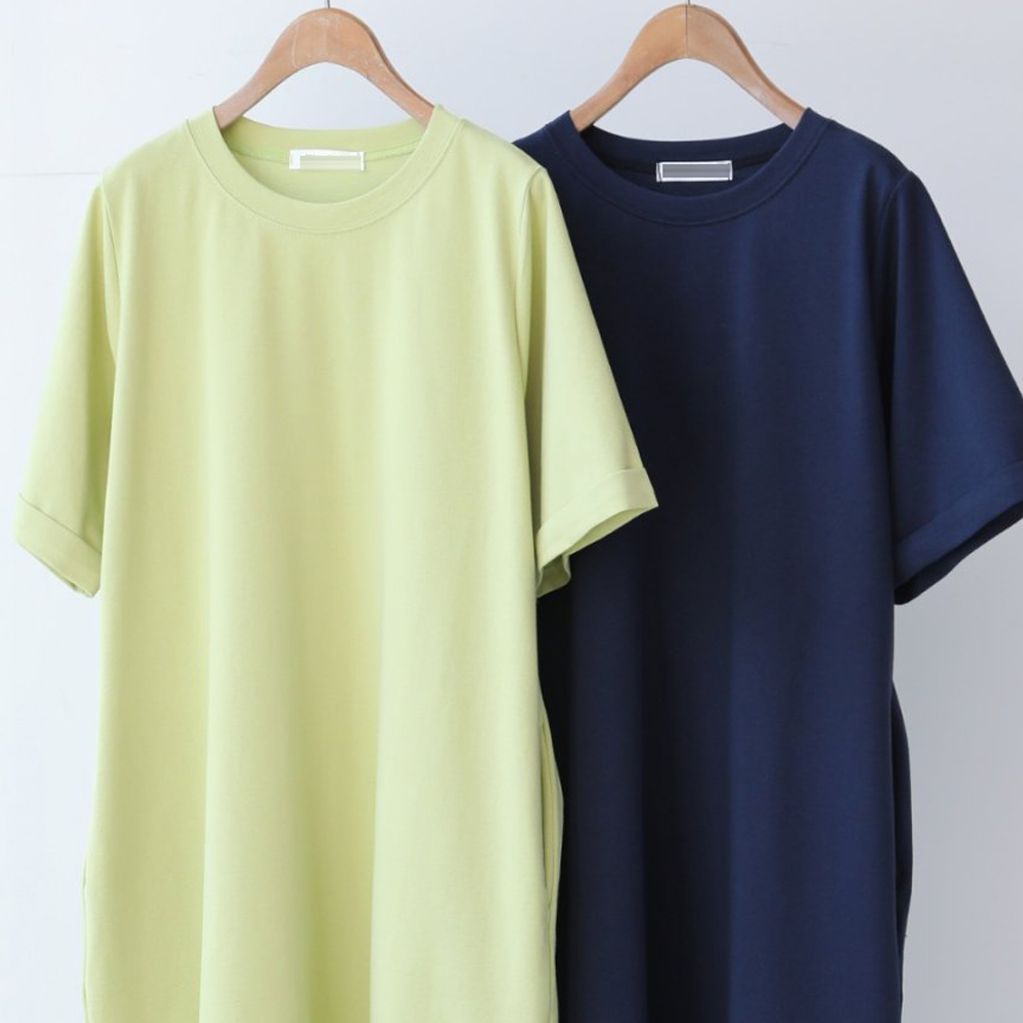 407S458S 데일리무지면롱원피스 마담옷 빅
