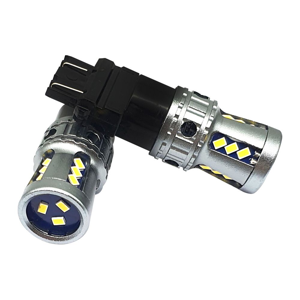 12V T20 3157 LED 화이트 벌브 세트 인테리어 익스테