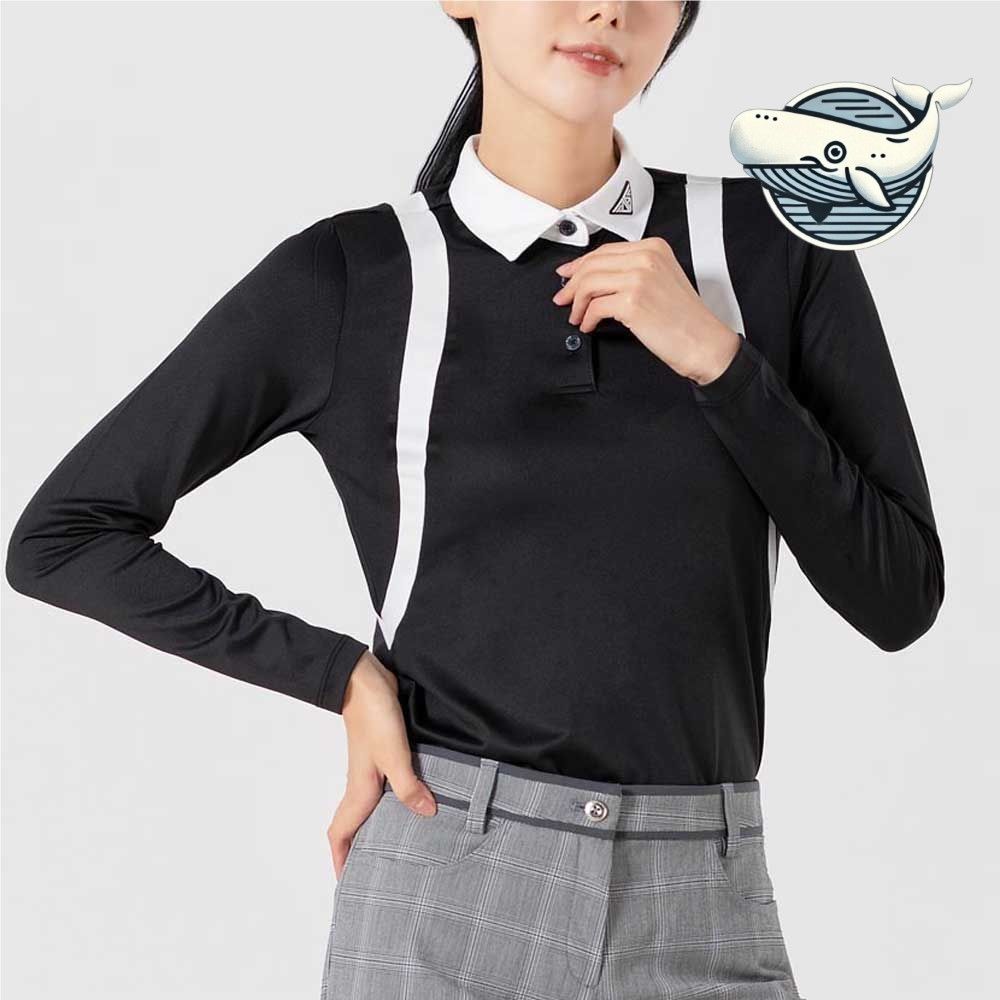 세련된 슬림핏 골프웨어 남여공용 스포츠 카라넥