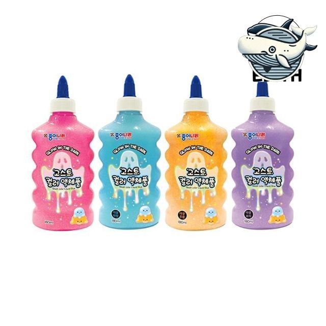 야광 컬러 액체풀 슬라임 180ml 6개