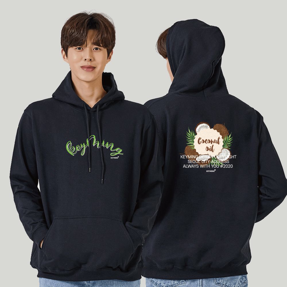 키밍 코코넛 오일 데일리맨투맨 여행룩 오버핏