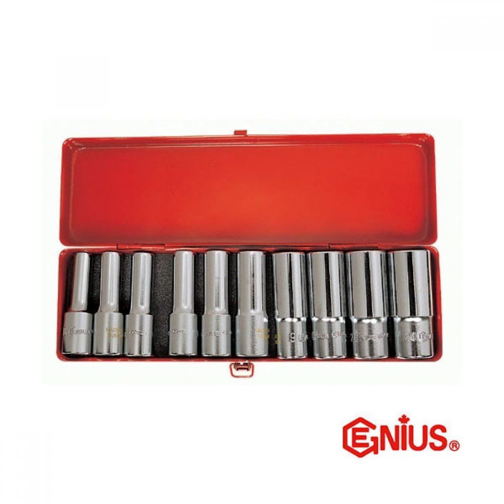 지니어스 롱 핸드 소켓 세트 GS 410DM 10pcs