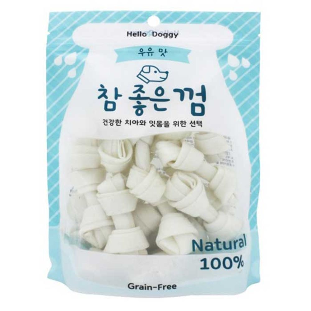 애견껌 헬로도기 참좋은껌 우유껌 18p 6팩 1타