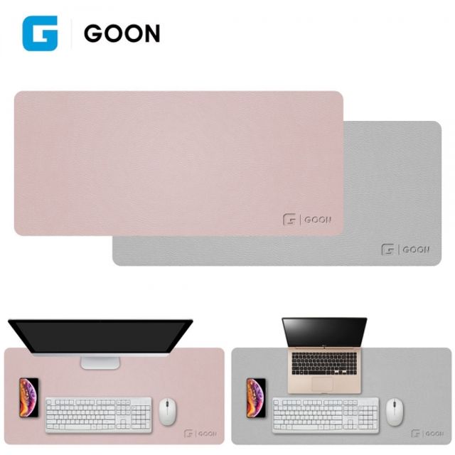 GOON 대형 가죽 장패드 (핑크.그레이) (MP-940)