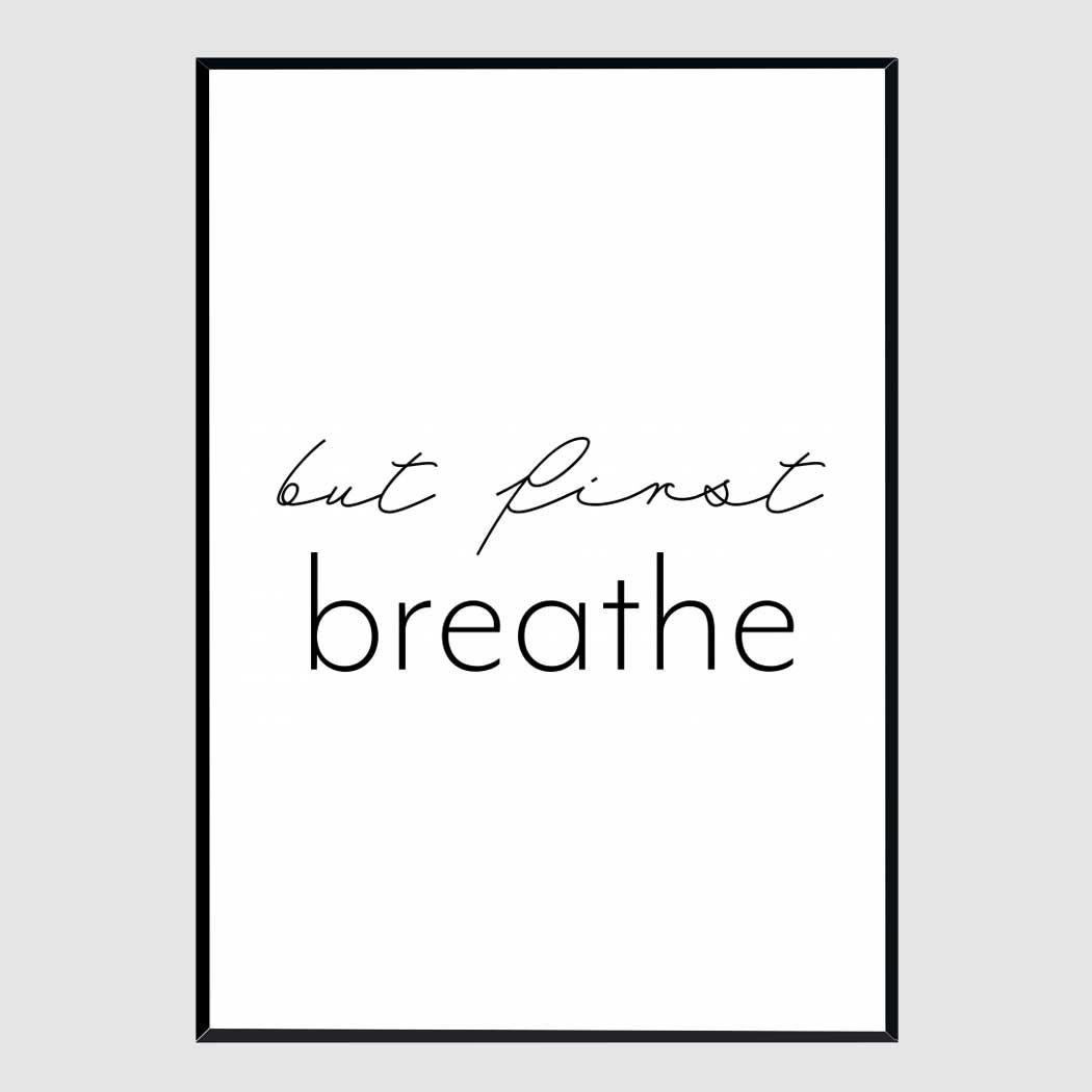 깔금한액자 But first breathe A3사이즈