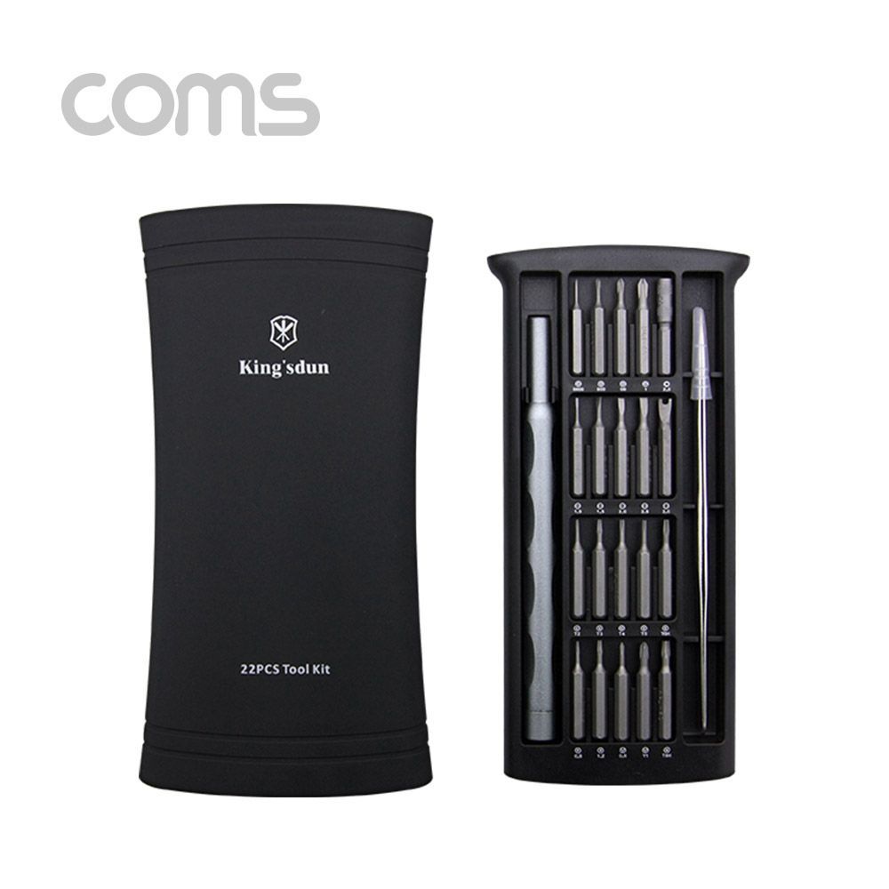 Coms 드라이버 세트(22 in 1) Black