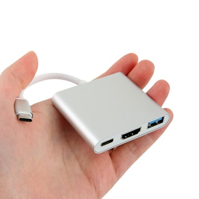 USB 3.1 컨버터 Type C HDMI 변환 Silver Type C TO