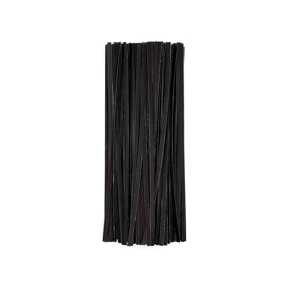 KP 블랙 종이빵끈(20cm 약1000개) 종이빵끈 무지빵끈