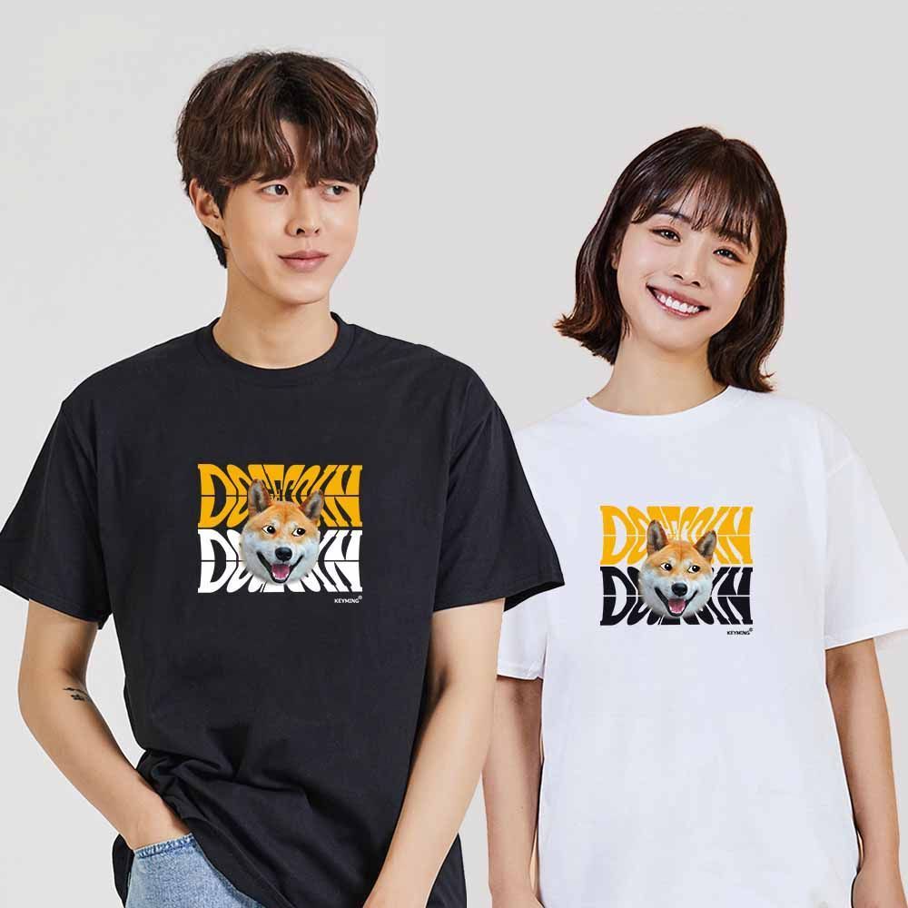 도지코인시바견강아지1 반팔티 오버핏