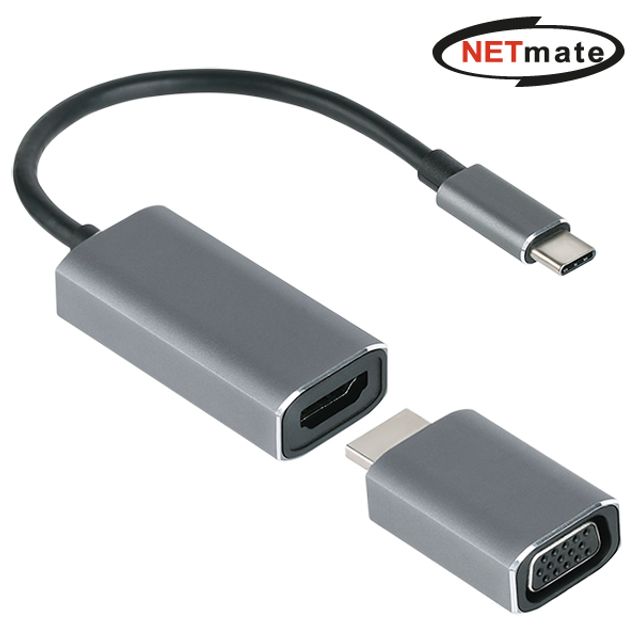 NM-CHV02 USB3.1 Type C to HDMI 컨버터 VGA 젠더