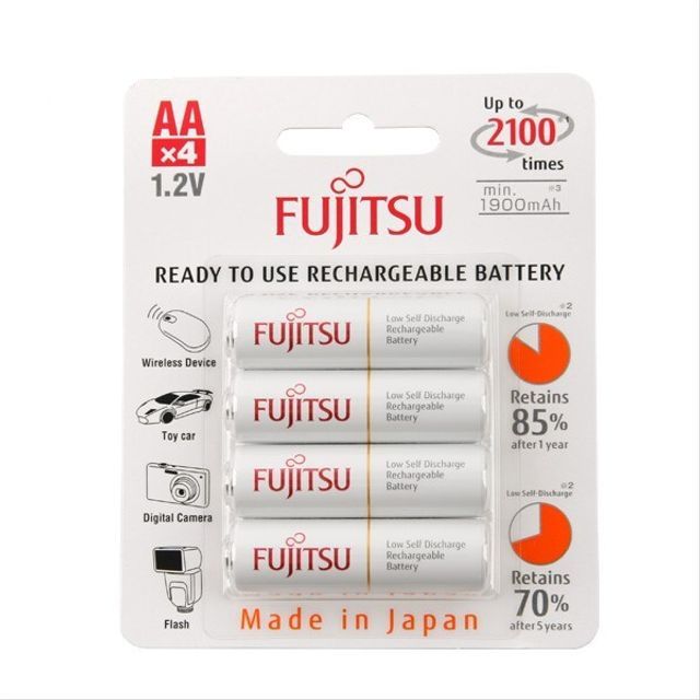 건전지 FUJITSU 충전지 AA 1900mA 4