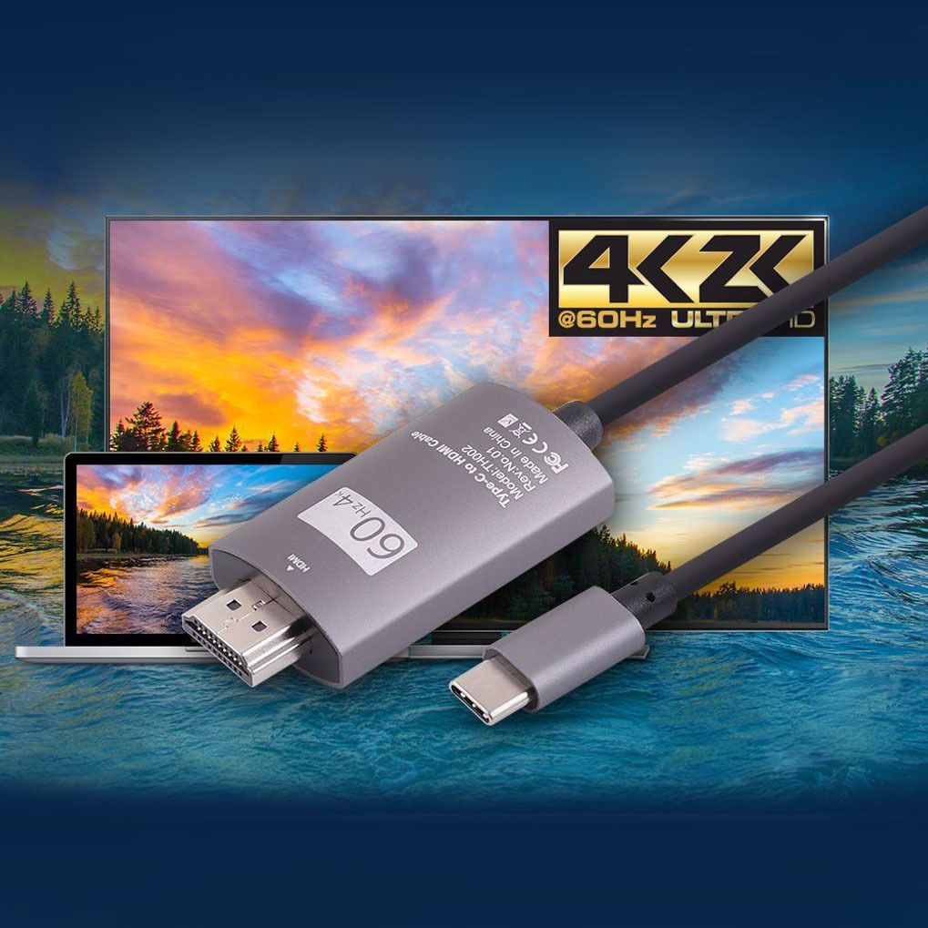 Coms USB 3.1 컨버터 케이블 2M Type-C to HDMI