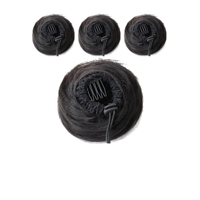승무원 분들이 자주 착용하는 당고머리 가발 X 4개입