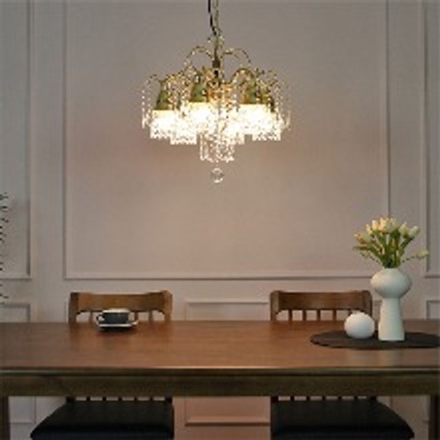 코코로 6등 팬던트 골드 E26 LED 에디슨 G45 인치구