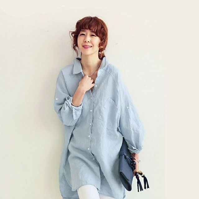 베이직 남방 LK-S003 짝꿍닷컴 롱셔츠 데