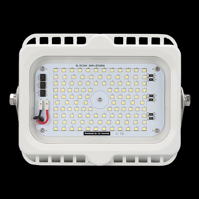 선박용 DC LED 투광기 DC 24V 50W 화이트 주광 X8
