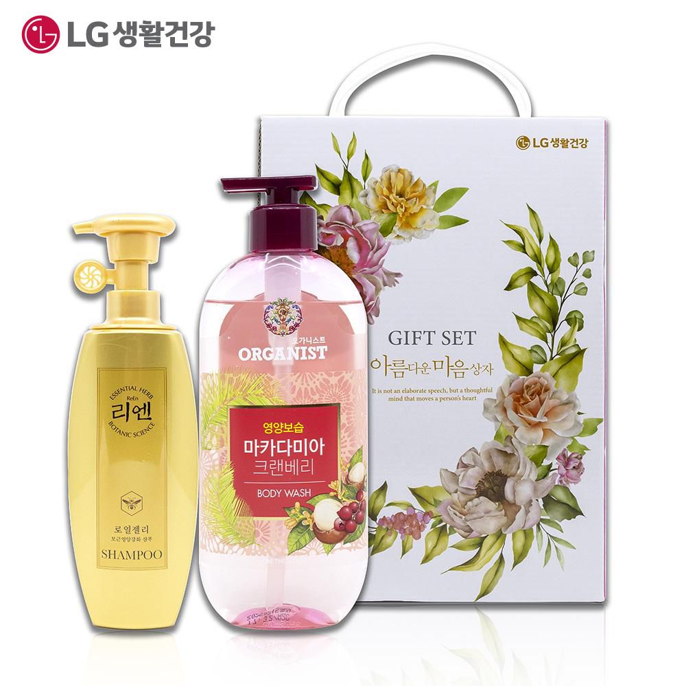 리엔 샴푸 400ml(1)+오가니스트 바디워시 500ml(1)