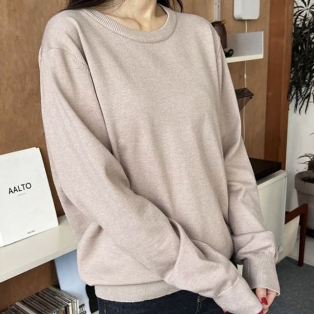 줄무니 오렌지 케이블 컬러 루이에르 프린트 클