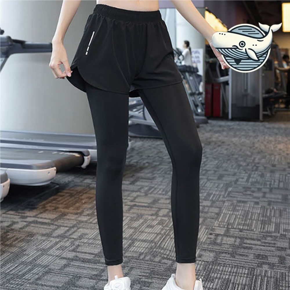 여성 편안한 스포츠 레깅스 반바지 핏 스마트폰