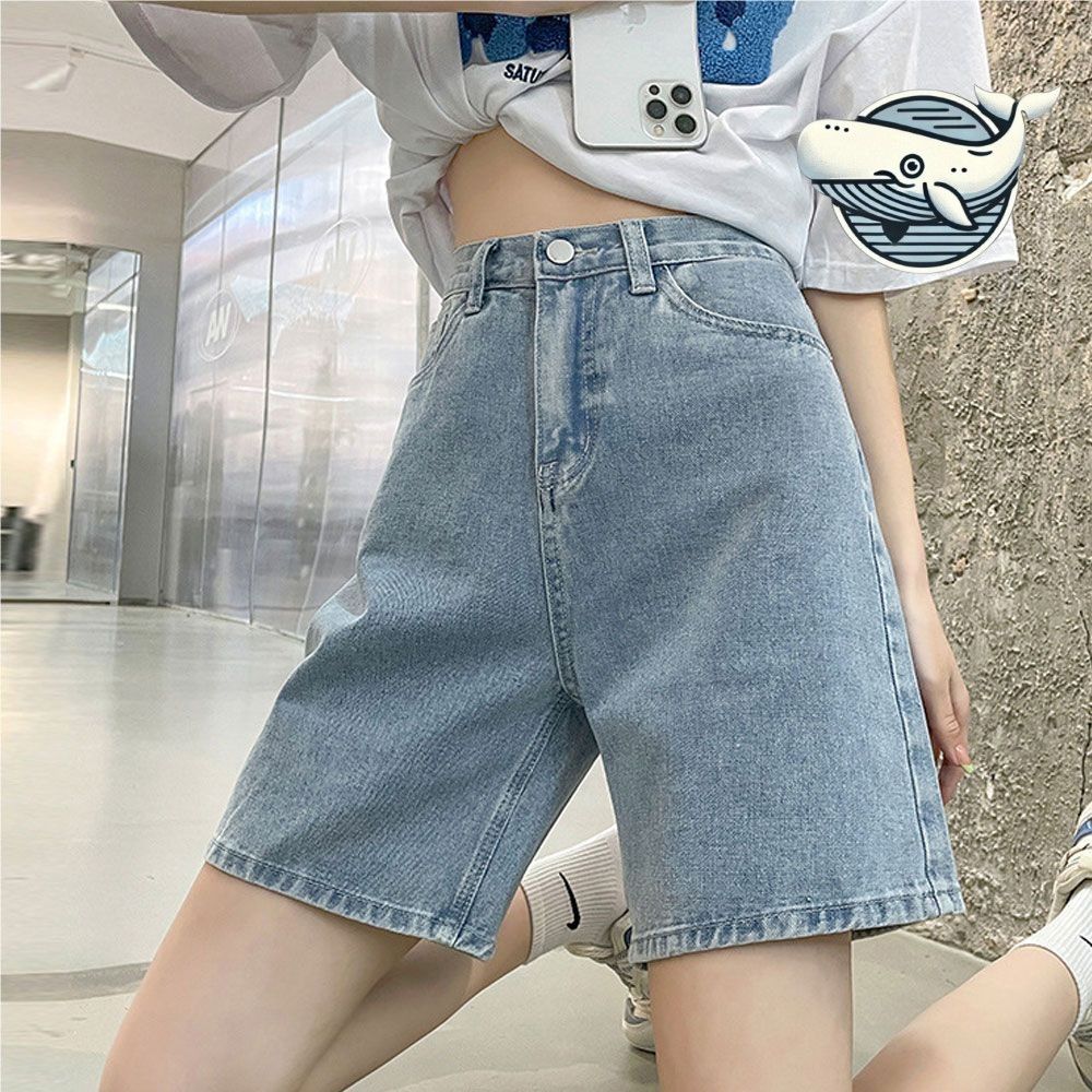 여름 데일리 모던 청바지 하이웨스트 세미 일자