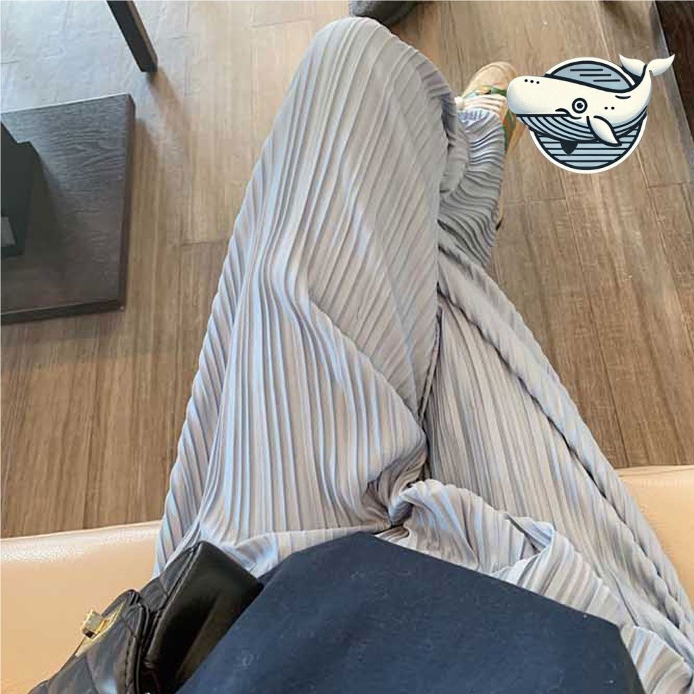 여유로운 롱 바지 스커트 룩 데일리 편안한