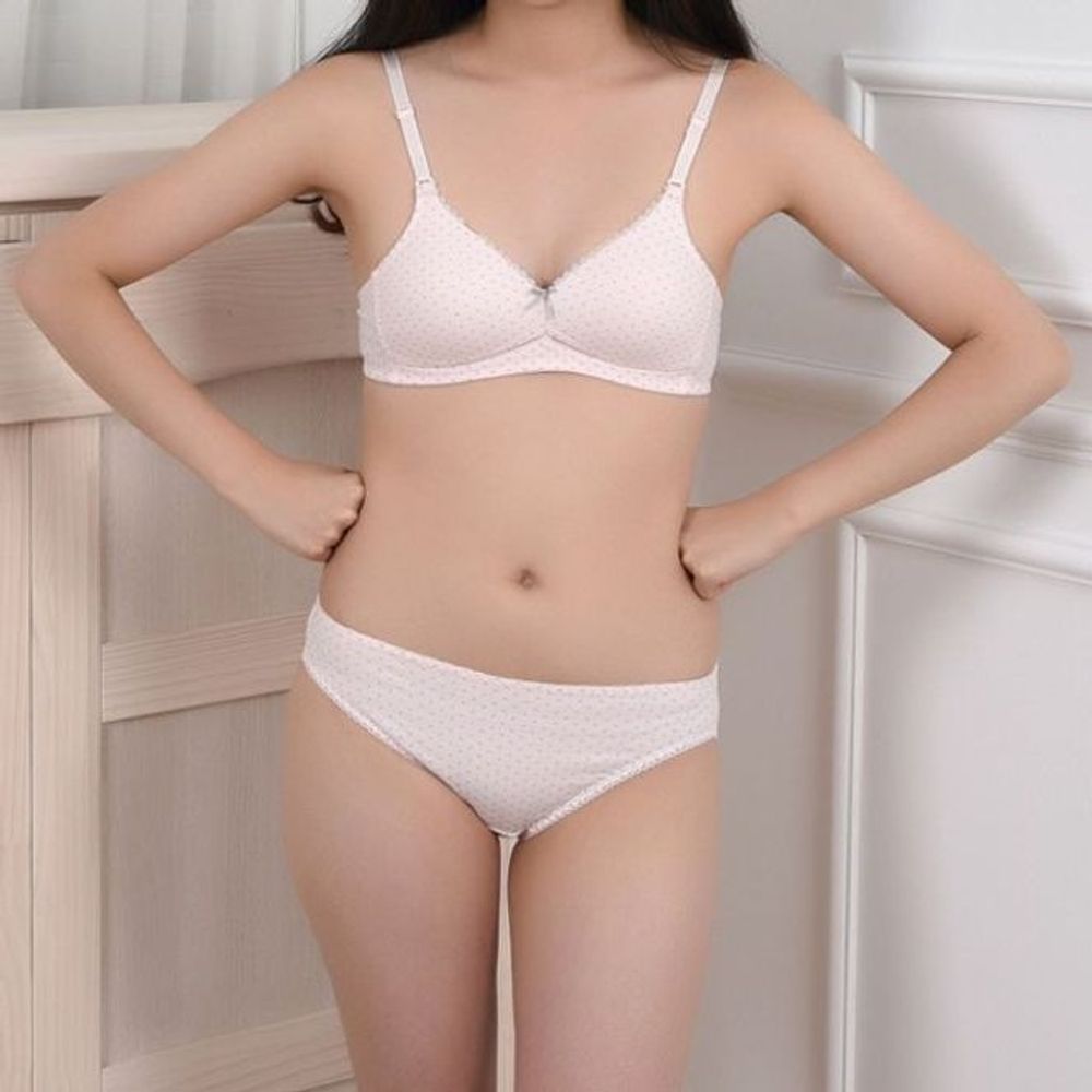A컵 면 여자팬티 빅사이즈브라 브라팬티세트 브