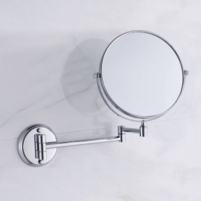 벽걸이 욕실거울(실버)/면도경 확대경 양면거울