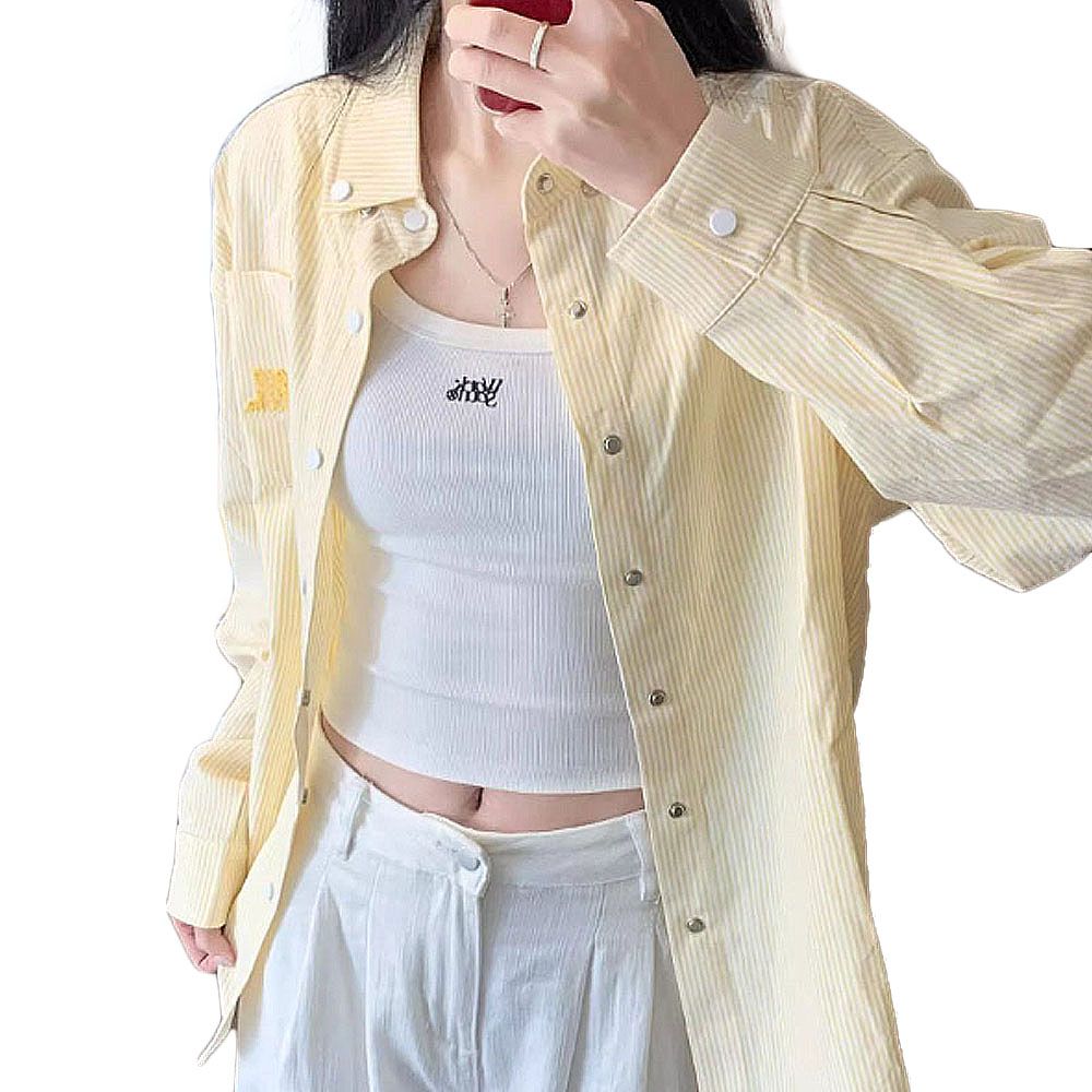 인기 캐주얼 긴팔 셔츠 신상 여자 패션 카라 남방