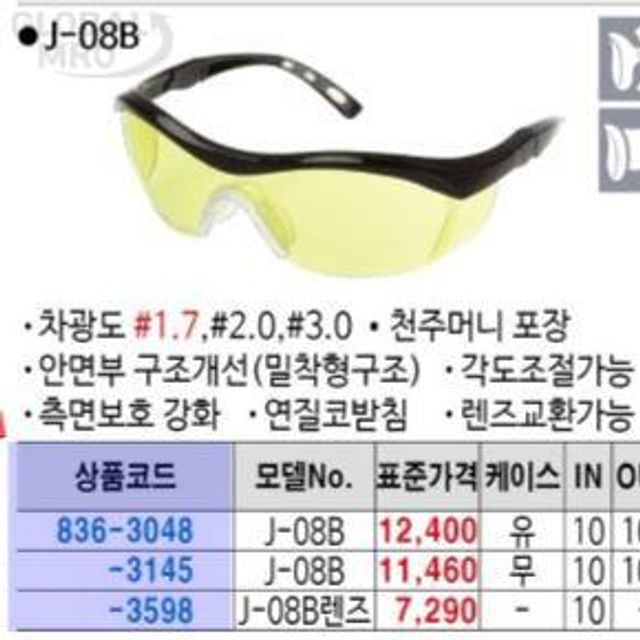 명신광학 안경렌즈 렌즈J-08B 1.7 10조